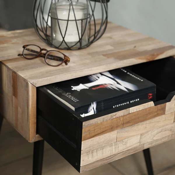 Nachtkastje Teakhout Greywash 7 Nachtkastje Teakhout Greywash - Afbeelding 5