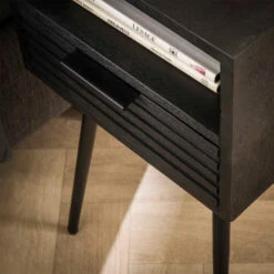 Nachtkastje Zwart Mangohout -Meubelverkoop nachtkastje zwart mangohout marina giani 03