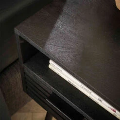 Nachtkastje Zwart Mangohout -Meubelverkoop nachtkastje zwart mangohout marina giani 04