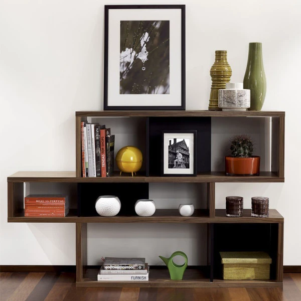 Lage Boekenkast Walnoot 100 Cm 6 Lage Boekenkast Walnoot 100 Cm - Afbeelding 4