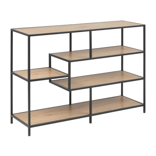 Open Boekenkast Met Stalen Frame 4 Open Boekenkast Met Stalen Frame - Afbeelding 2