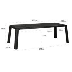 Zwart Eiken Eettafel -Meubelverkoop richmond interiors baccarat zwart eiken eettafel 05 2