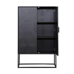 Grote Kast Zwart Hout -Meubelverkoop richmond interiors blax grote kast zwart hout 04