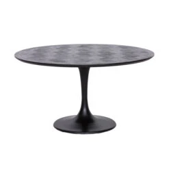 Ronde Eettafel Zwart Hout -Meubelverkoop richmond interiors blax ronde eettafel zwart hout 02