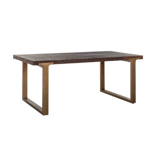 Eettafel Iepenhout Brushed Gold - Afbeelding 2