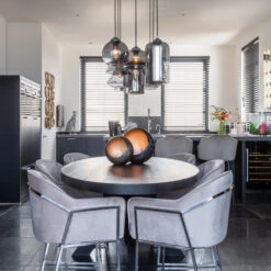Design Eettafel Hanglamp Rookglas -Meubelverkoop richmond interiors crosley design eettafel hanglamp rookglas 04