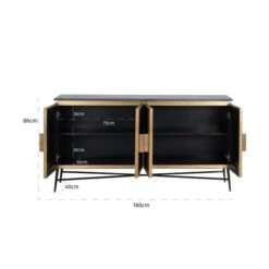 Dressoir Goud Met Marmer 17 Dressoir Goud Met Marmer -Meubelverkoop richmond interiors ironville dressoir goud met marmer 05