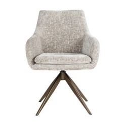 Beige Draaibare Eetkamerstoel -Meubelverkoop richmond interiors lisonne beige draaibare eetkamerstoel 02
