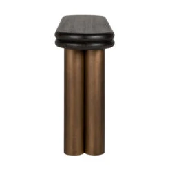 Ovale Sidetable Messing -Meubelverkoop richmond interiors macaron ovale sidetable messing 03