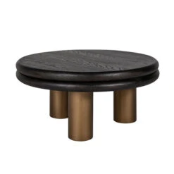 Ronde Salontafel Messing