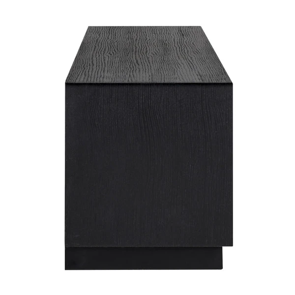 TV-meubel Zwart Eiken 6 TV-meubel Zwart Eiken - Afbeelding 4