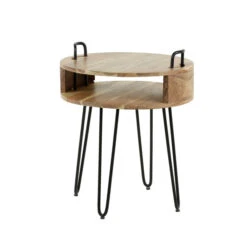 Rond Nachtkastje Acaciahout -Meubelverkoop rond nachtkastje acaciahout ari giani 03