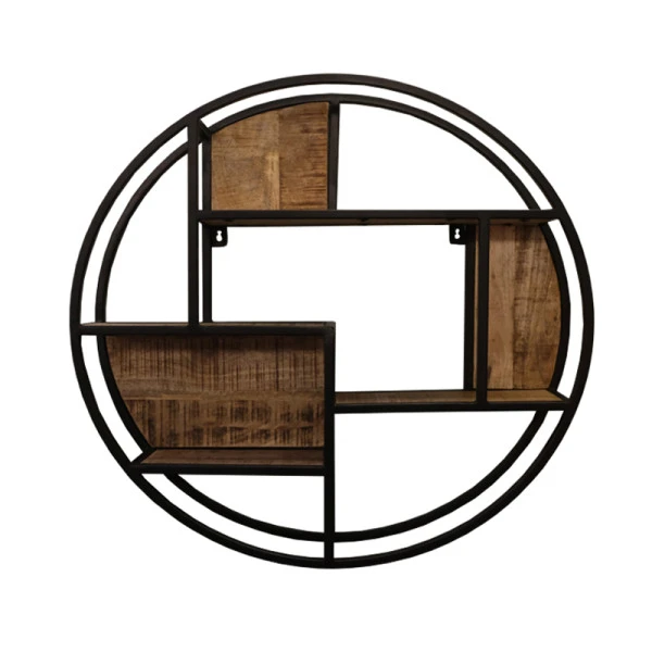 Rond Wandrek Van Hout En Metaal 3 Rond Wandrek Van Hout En Metaal