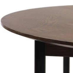 Ronde Eettafel Donkerbruin -Meubelverkoop ronde eettafel donkerbruin bodio curb 02