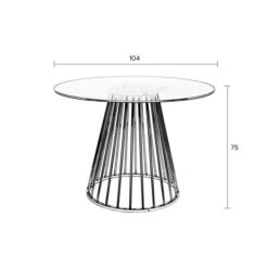 Ronde Eettafel Glas Met Goud 17 Ronde Eettafel Glas Met Goud -Meubelverkoop ronde eettafel glas met goud floris lumz home 09