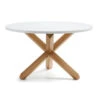 Ronde Eettafel Wit Met Eiken