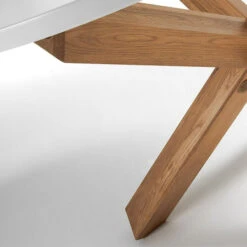 Ronde Eettafel Wit Met Eiken -Meubelverkoop ronde eettafel laforma nori 03 800x800 1