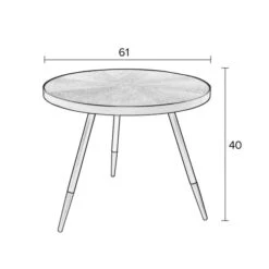 Ronde Salontafel Walnoot En Goud -Meubelverkoop ronde essenhouten salontafel denise lumz home 07