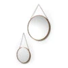 Koperen Spiegel Set Rond