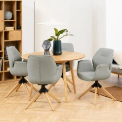 Ronde Tafel Met Een Vissengraatpatroon -Meubelverkoop ronde tafel met een vissengraatpatroon sakura bodio 09