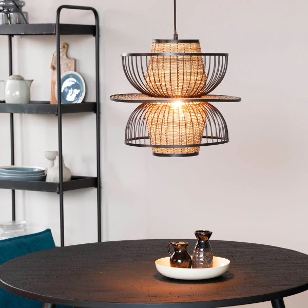 Retro Design Hanglamp Rotan 6 Retro Design Hanglamp Rotan - Afbeelding 4