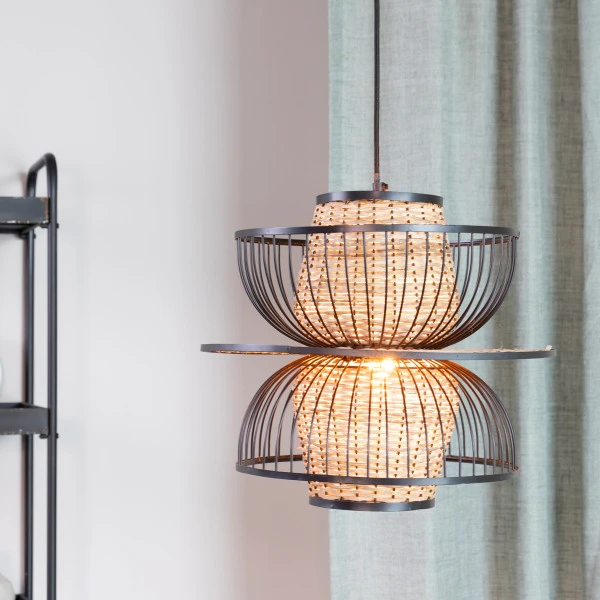 Retro Design Hanglamp Rotan 7 Retro Design Hanglamp Rotan - Afbeelding 5