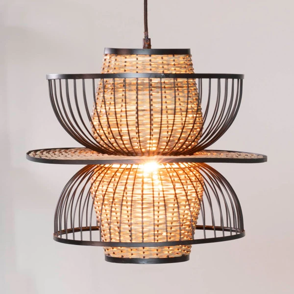 Retro Design Hanglamp Rotan 3 Retro Design Hanglamp Rotan