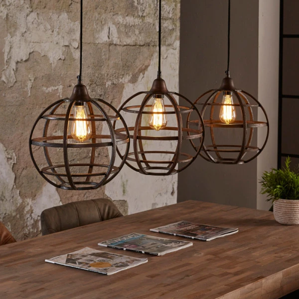 Ronde Hanglampen Van Metaal 3 Ronde Hanglampen Van Metaal