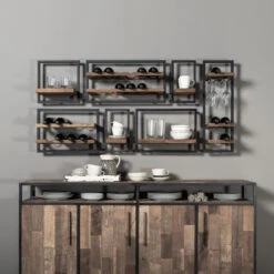 Wandrek Met 2 Planken 23 Wandrek Met 2 Planken -Meubelverkoop shelfmate wand planken 08 3