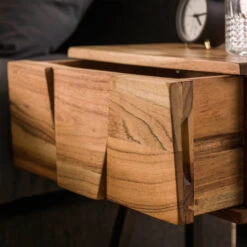 Speels Acaciahouten Nachtkastje -Meubelverkoop speels acaciahouten nachtkastje demn giani 03