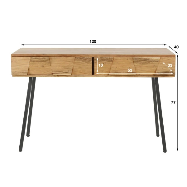 Stoer Acaciahouten Kaptafel 7 Stoer Acaciahouten Kaptafel - Afbeelding 5