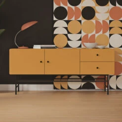 Modern Dressoir -Meubelverkoop tenzo cocktail modern dressoir mustard 01 1