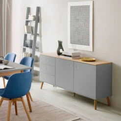 Scandinavisch Dressoir Met Eiken -Meubelverkoop tenzo dot eikenhouten dressoir 01