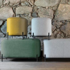 Ronde Poef -Meubelverkoop tenzo harry ronde poef 06