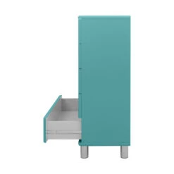 Hoge Brede Ladekast -Meubelverkoop tenzo malibu hoge brede ladekast blauw 06 1