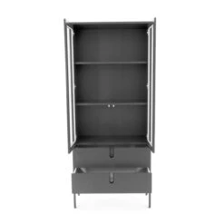 Moderne Vitrinekast Mat -Meubelverkoop tenzo uno hoge vitrinekast 03