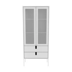 Moderne Vitrinekast Mat -Meubelverkoop tenzo uno hoge vitrinekast 07