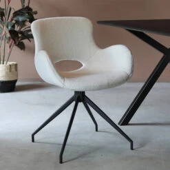 Eetkamerstoel Teddy Stof Draaibaar