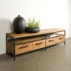 Tv-meubel Teak Met Lades -Meubelverkoop tower living livorno teakhouten tv meubel met lades 01