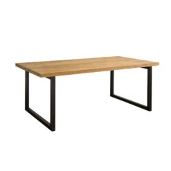 Eettafel Teak Met Staal