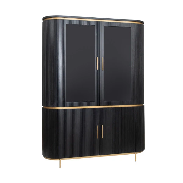 Buffetkast Ovaal Met Messing 3 Buffetkast Ovaal Met Messing