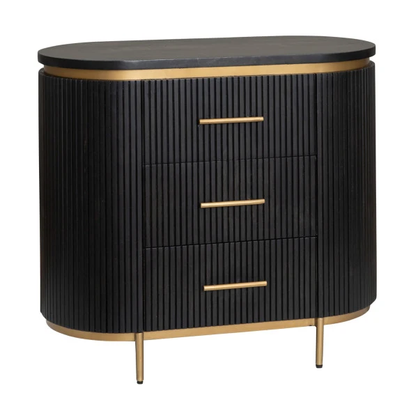 Ladenkast Ovaal Met Messing 3 Ladenkast Ovaal Met Messing