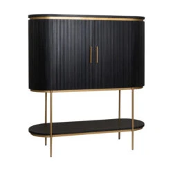 Wijnkast Ovaal Met Messing