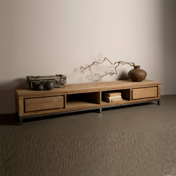 Houten Tv-meubel 220 Cm 3 Houten Tv-meubel 220 Cm