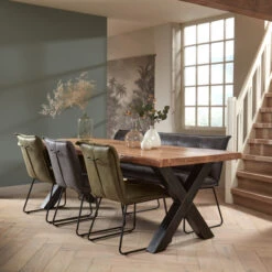 Boomstamtafel X-poot -Meubelverkoop tower living xabia boomstamtafel 1