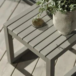 Tuin Bijzettafel Aluminium -Meubelverkoop tuin bijzettafel wit aluminium alure bodio 03 1