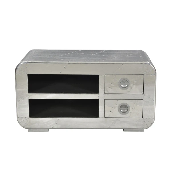 Tv-meubel Zilver Aluminium 100 Cm 3 Tv-meubel Zilver Aluminium 100 Cm