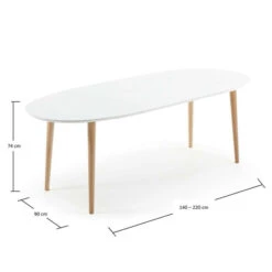 Uitschuifbare Eettafel Ovaal 140 -Meubelverkoop uitschuifbare eettafel laforma oakland 140 06 800x800 1