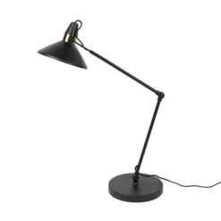 Bureaulamp Zwart Met Goud