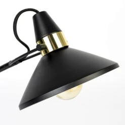 Bureaulamp Zwart Met Goud -Meubelverkoop verstelbare bureaulamp zwart met goud jona bodio 03